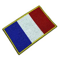 BP0031T21 França Bandeira Patch Bordada Termo Adesivo BP0031T21 França Bandeira Patch Bordada Termo Adesivo
