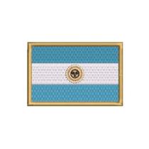 BP0032-001 Bandeira Argentina Patch Bordado 7,5x5,0cm BP0032-001 Bandeira Argentina Patch Bordado 7,5x5,0cm