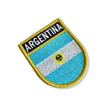 BP0032E-011 Bandeira Argentina Patch Bordado 5,7x6,8cm