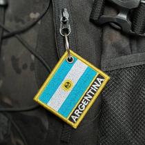 BP0032N-001 Bandeira Argentina Patch Bordado 7,5x6,3cm BP0032N-001 Bandeira Argentina Patch Bordado 7,5x6,3cm