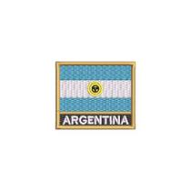 BP0032N-001 Bandeira Argentina Patch Bordado 7,5x6,3cm