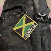 BP0036N-001 Bandeira Jamaica Patch Bordado 7,5x6,3cm