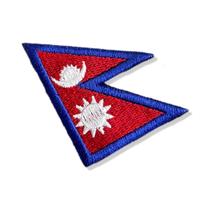 BP0041-011 Bandeira Nepal Patch Bordado 5,7x4,5cm