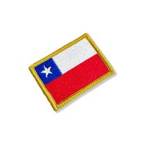 BP0045-011 Bandeira Chile Patch Bordado 5,7x3,8cm