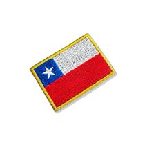 BP0045-011 Bandeira Chile Patch Bordado 5,7x3,8cm