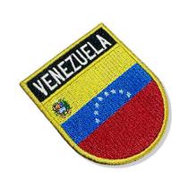 BP0046E-001 Bandeira Venezuela Patch Bordado 6,8x8,0cm