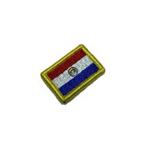 BP0047V31 Bandeira Paraguai Patch Bordado Fecho Contato BP0047V31 Bandeira Paraguai Patch Bordado Fecho Contato