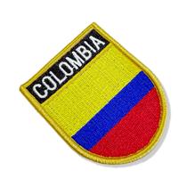 BP0049E-001 Bandeira Colombia Patch Bordado 6,8x8,0cm