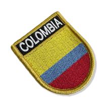 BP0049E-011 Bandeira Colombia Patch Bordado 5,7x6,8cm