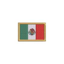 BP0050-011 Bandeira México Patch Bordado 5,7x3,8cm