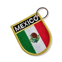 BP0050E-001 Bandeira México Patch Bordado 6,8x8,0cm BP0050E-001 Bandeira México Patch Bordado 6,8x8,0cm