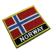 BP0054NT01 Bandeira Noruega Patch Bordado Termo Adesivo BP0054NT01 Bandeira Noruega Patch Bordado Termo Adesivo