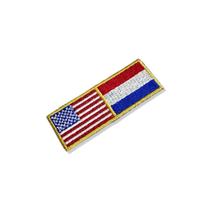 BP0055-0033-031 Bandeira USA Países Baixos Bordado 7,4x2,5cm BP0055-0033-031 Bandeira USA Países Baixos Bordado 7,4x2,5cm
