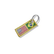 BP0055-0403-041 USA Brasil Patch Bordado 5,5x2,5cm