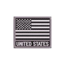 BP0055N-002 Bandeira USA Patch Bordado 7,5x6,3cm