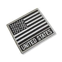 BP0055N-002 Bandeira USA Patch Bordado 7,5x6,3cm