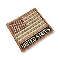 BP0055N-004 Bandeira USA Patch Bordado 7,5x6,3cm