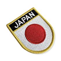 BP0058E-001 Bandeira Japão Patch Bordado 6,8x8,0cm