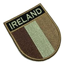BP0059ET04 Bandeira Irlanda Patch Bordado Termo Adesivo