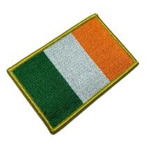 BP0059V21 Bandeira Irlanda Patch Bordado Fecho Contato BP0059V21 Bandeira Irlanda Patch Bordado Fecho Contato