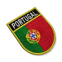 BP0071E-001 Bandeira Portugal Patch Bordado 6,8x8,0cm