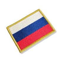BP0079-001 Bandeira Russia Patch Bordado 7,5x5