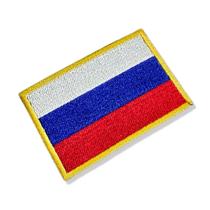 BP0079-001 Bandeira Russia Patch Bordado 7,5x5