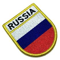 BP0079EV 01 Bandeira Russia Patch Bordado Fecho de Contato - BR44