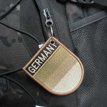 BP0081E-003 Bandeira Alemanha Patch Bordado 6,8x8,0cm