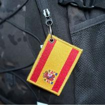 BP0084-001 Bandeira Espanha Patch Bordado 7,5x5
