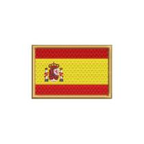 BP0084-001 Bandeira Espanha Patch Bordado 7,5x5