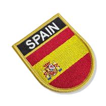 BP0084E-001 Bandeira Espanha Patch Bordado 6,8x8,0cm