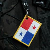 BP0102-001 Bandeira Panamá Patch Bordado 7,5x5,0cm