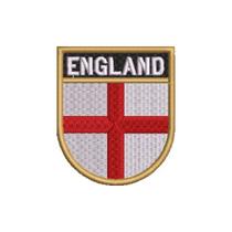BP0176E-011 Bandeira Inglaterra Patch Bordado 5,7x6,8cm