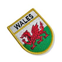 BP0190E-001 Bandeira Pais de Gales Patch Bordado 6,8x8,0cm