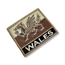 BP0190N-004 Bandeira Pais de Gales Patch Bordado 7,5x6,3cm