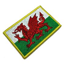 BP0190V21 Bandeira País de Gales Patch Bordado Fecho Contato BP0190V21 Bandeira País de Gales Patch Bordado Fecho Contato
