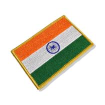 BP0191-021 Bandeira India Patch Bordado 10,2x6,8cm