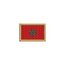 BP0192-031 Bandeira Marrocos Patch Bordado 3,8x2,5cm