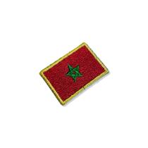 BP0192-031 Bandeira Marrocos Patch Bordado 3,8x2,5cm