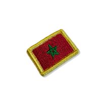 BP0192-031 Bandeira Marrocos Patch Bordado 3,8x2,5cm