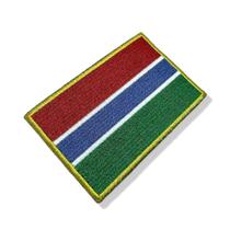 BP0196T21 Bandeira Gambia Patch Bordado Termo Adesivo