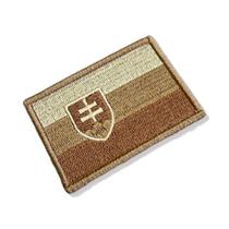 BP0197-004 Bandeira Eslováquia Patch Bordado 7,5x5,0cm