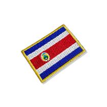 BP0201-011 Bandeira Costa Rica Patch Bordado 5,7x3,8cm