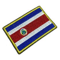 BP0201T01 Bandeira Costa Rica Patch Bordado Termo Adesivo BP0201T01 Bandeira Costa Rica Patch Bordado Termo Adesivo