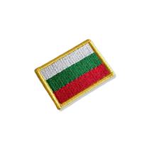 BP0204-011 Bandeira Bulgária Patch Bordado 5,7x3,8cm