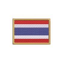 BP0206-001 Bandeira Tailândia Patch Bordada 7,5x5cm BP0206-001 Bandeira Tailândia Patch Bordada 7,5x5cm