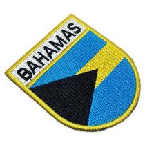 BP0208ET01 Bandeira País Bahamas Patch Bordado Termo Adesivo BP0208ET01 Bandeira País Bahamas Patch Bordado Termo Adesivo