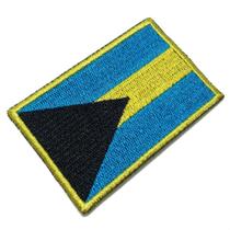 BP0208T01 Bandeira Bahamas Patch Bordada Termo Adesivo BP0208T01 Bandeira Bahamas Patch Bordada Termo Adesivo
