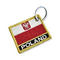 BP0211N-011 Bandeira Polônia Patch Bordado 5,74,8 cm